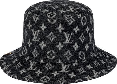 black louis vuitton bucket hat.